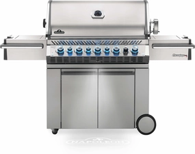 Napoleon Prestige PRO 665 RSIB Propane Gas Grill w/ Infrared Rear & Side Burners PRO665RSIBPSS-3 professional outdoor BBQ grill set