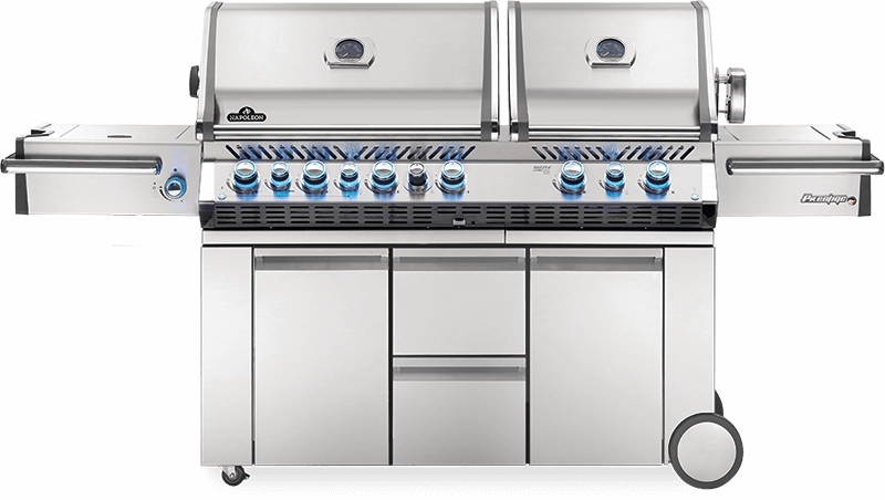 Napoleon Prestige Pro 825 RSBI with Power Side Burner Gas Grill large capacity charcoal BBQ grills