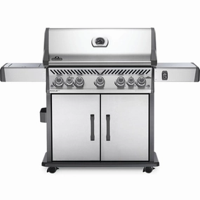 Napoleon Rogue SE 625 RSIB with Infrared Side and Rear Burners Gas Grill RSE625RSIB professional outdoor BBQ grill set