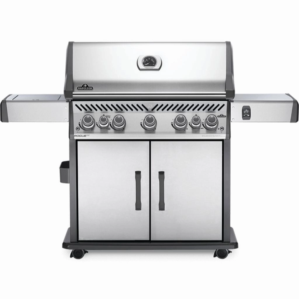 Napoleon Rogue SE 625 RSIB with Infrared Side and Rear Burners Gas Grill RSE625RSIB professional outdoor BBQ grill set