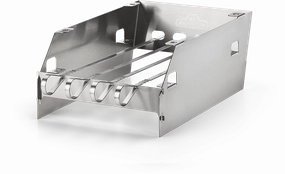 Napoleon Side Burner Large Windshield with Skewer Rack 71301Stainless steel BBQ tool set