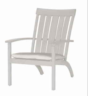 Narragansett Adirondack Chair- Wrought Aluminum in Chalkaluminum alloy outdoor sofa set