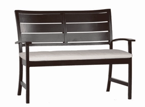 Narragansett Outdoor Bench- Wrought Aluminum Mahoganyaluminum alloy outdoor sofa set