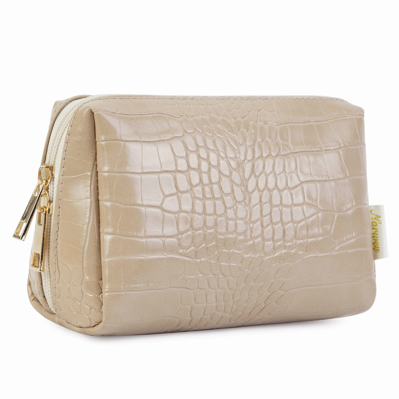 Todays Steal Narwey Crocodile Grain Pu Leather Makeup Bag For Women