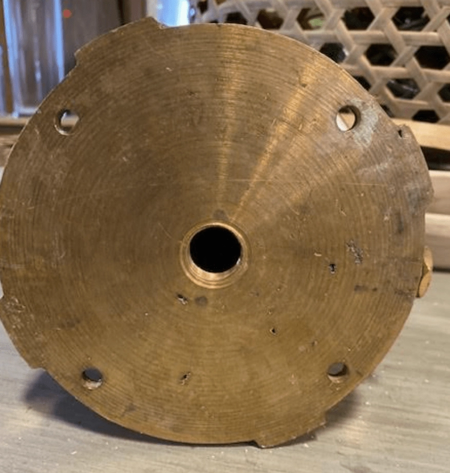 Nautical 4-Post Solid Cast Brass Piling Light