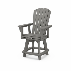 Nautical Curveback Adirondack Swivel Counter Chairoutdoor patio furniture set