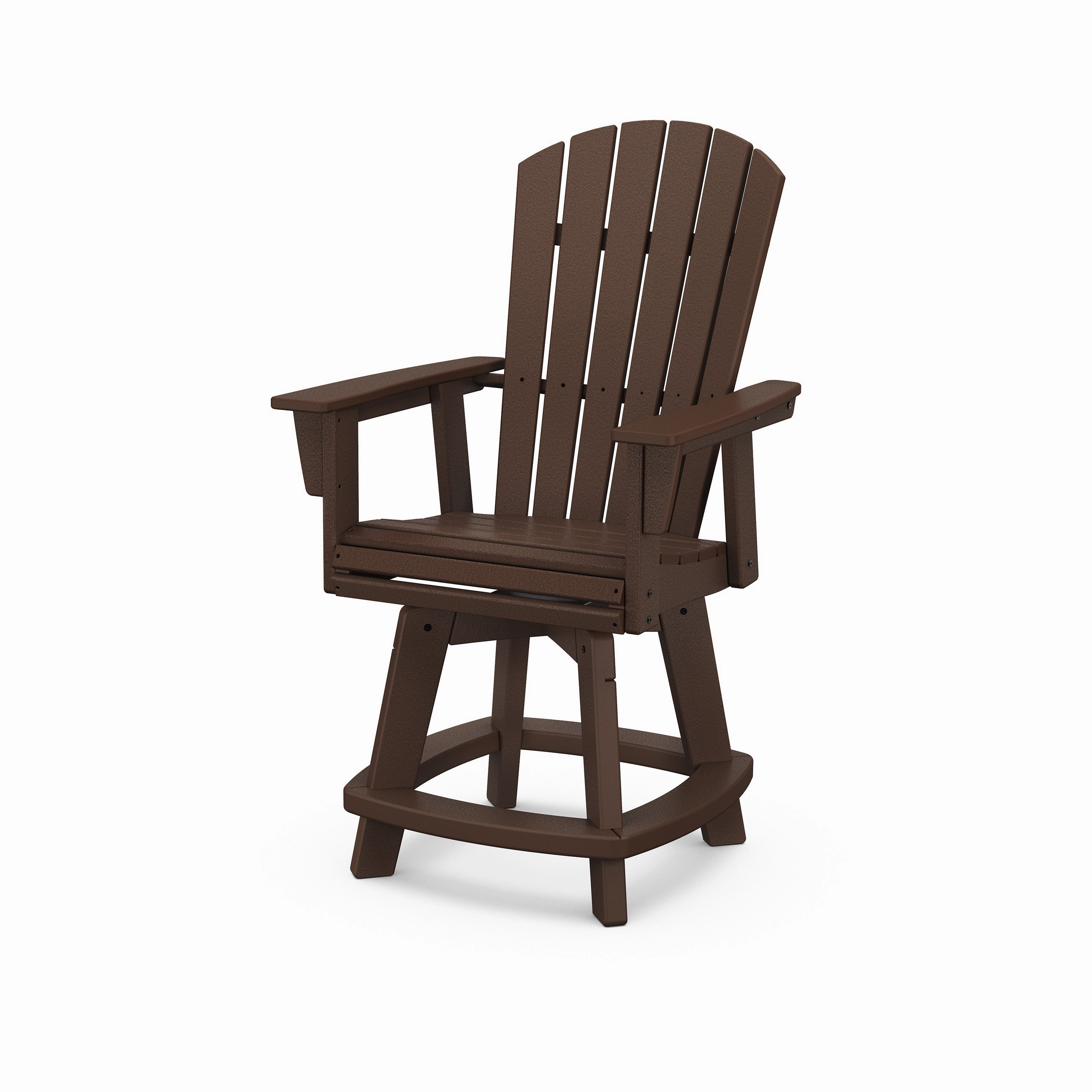 Nautical Curveback Adirondack Swivel Counter Chair