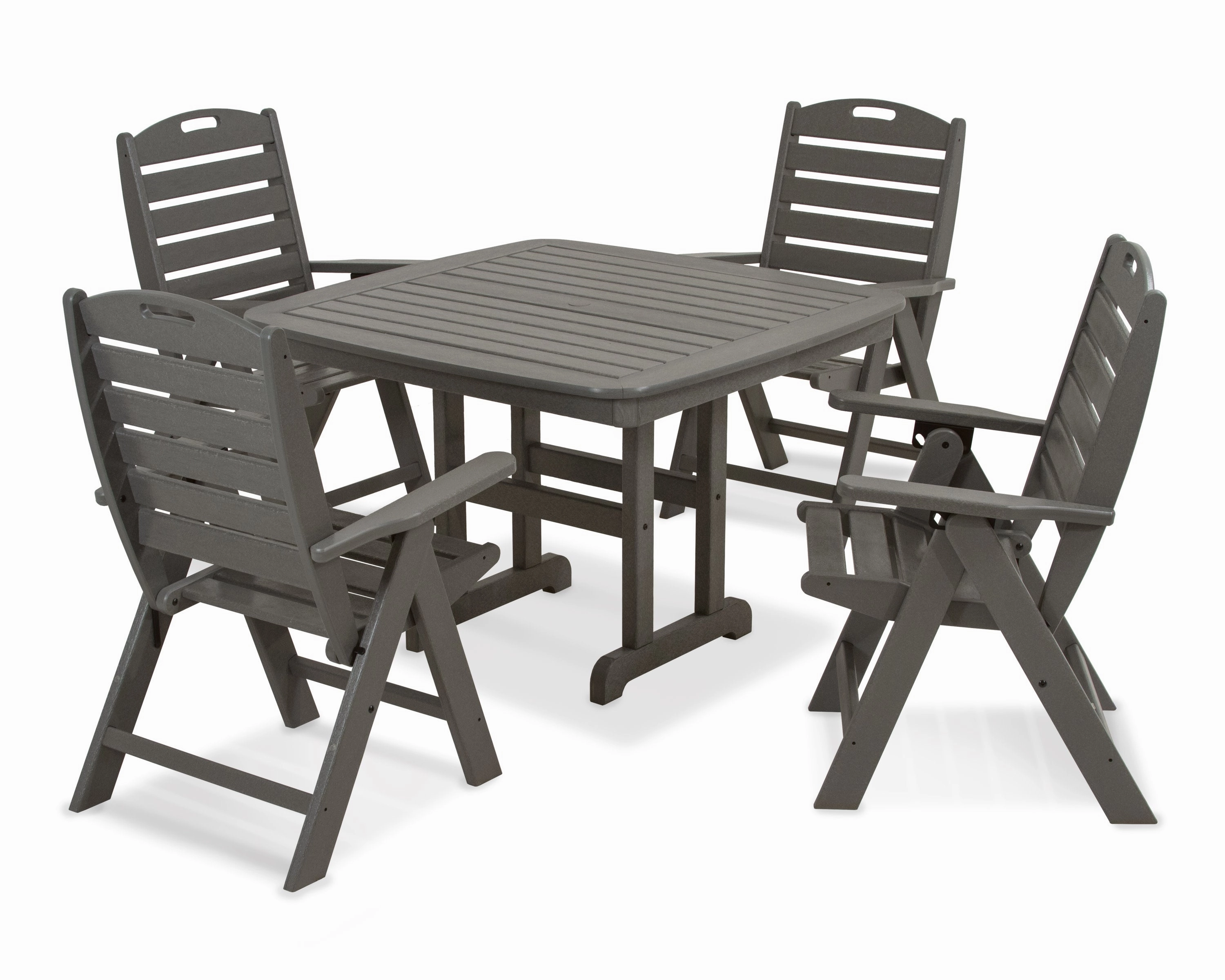 Nautical Highback Chair 5-Piece Dining Setoutdoor patio furniture set