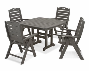 Nautical Highback Chair 5-Piece Dining Setoutdoor patio furniture set