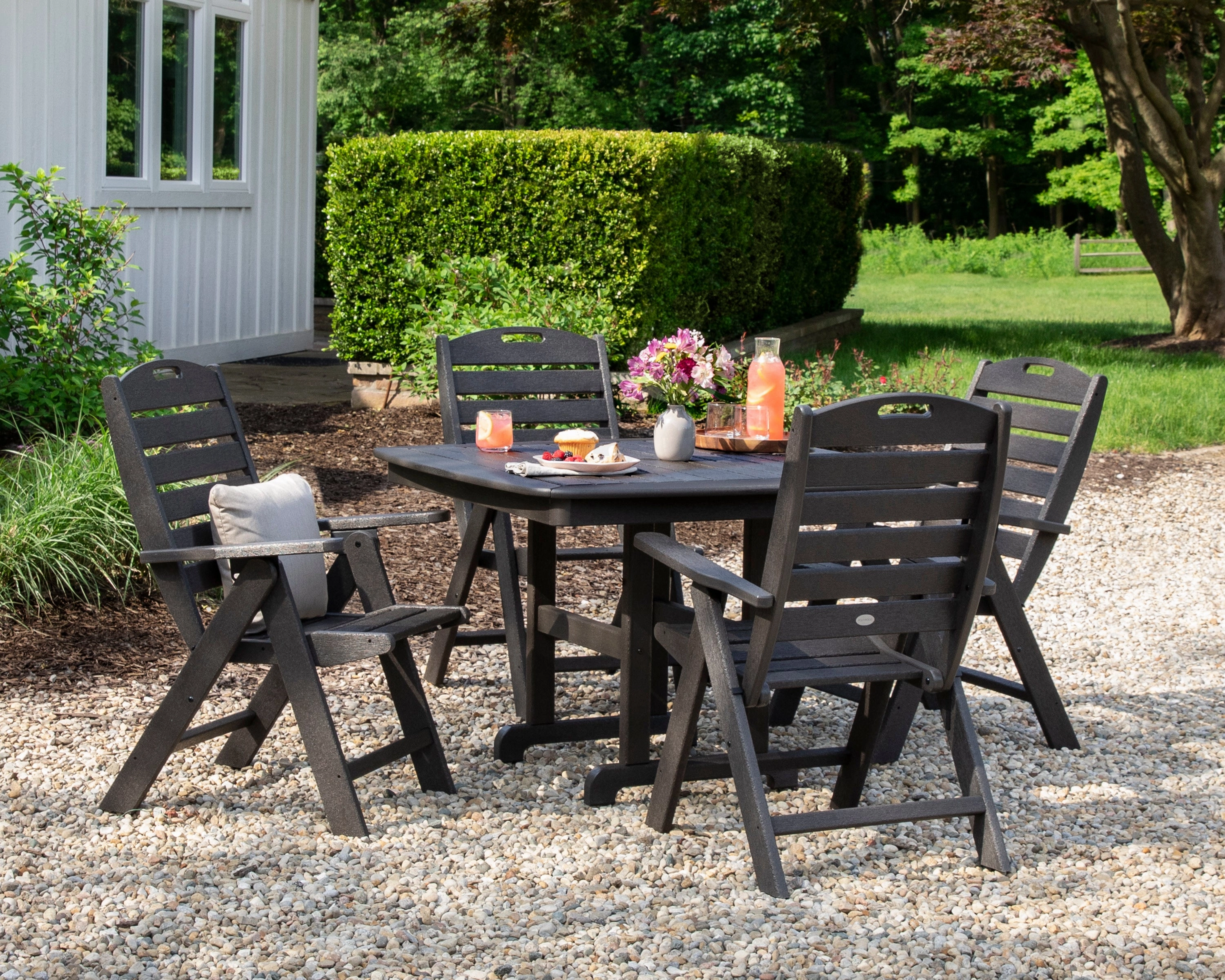 Nautical Highback Chair 5-Piece Dining Set