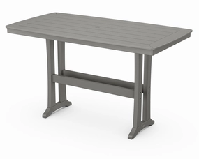 Nautical Trestle 38" x 73" Bar Tableoutdoor table for balcony or garden