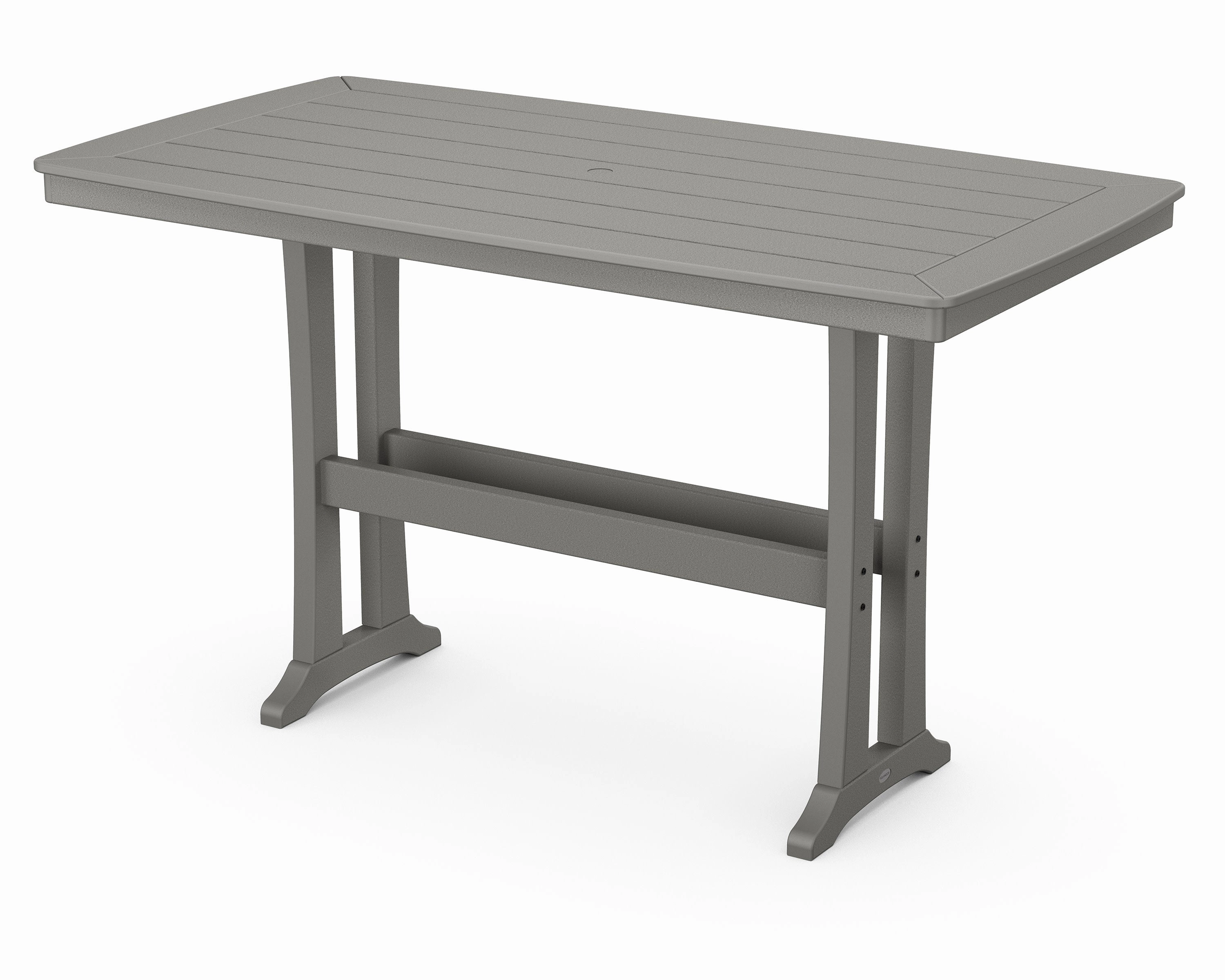Nautical Trestle 38" x 73" Bar Tableoutdoor table for balcony or garden