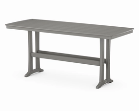 Nautical Trestle 39" x 97" Bar Tableoutdoor table for balcony or garden