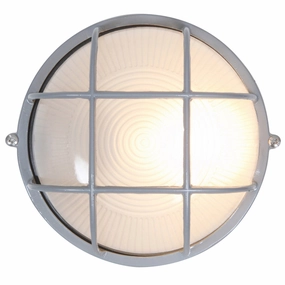 Nauticus Round Dual Mount LED Bulkhead SatinOutdoor wall sconces with motion sensor