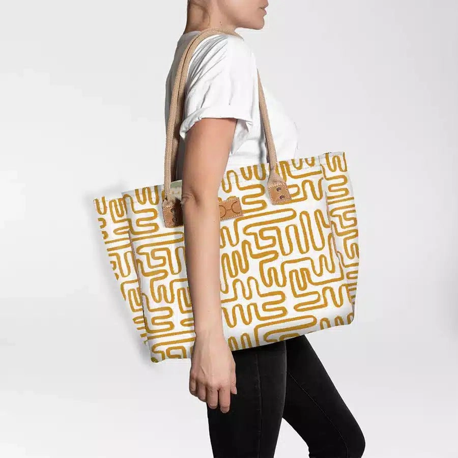 Thandana Laminated Fabric Medium Beach Bag Special Steal Event