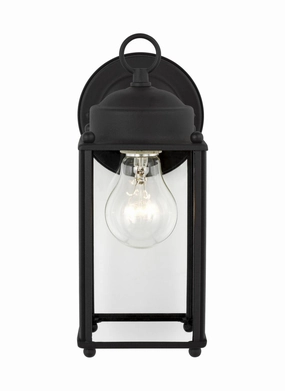New Castle One Light Outdoor Wall Lantern BlackOutdoor wall sconces with motion sensor