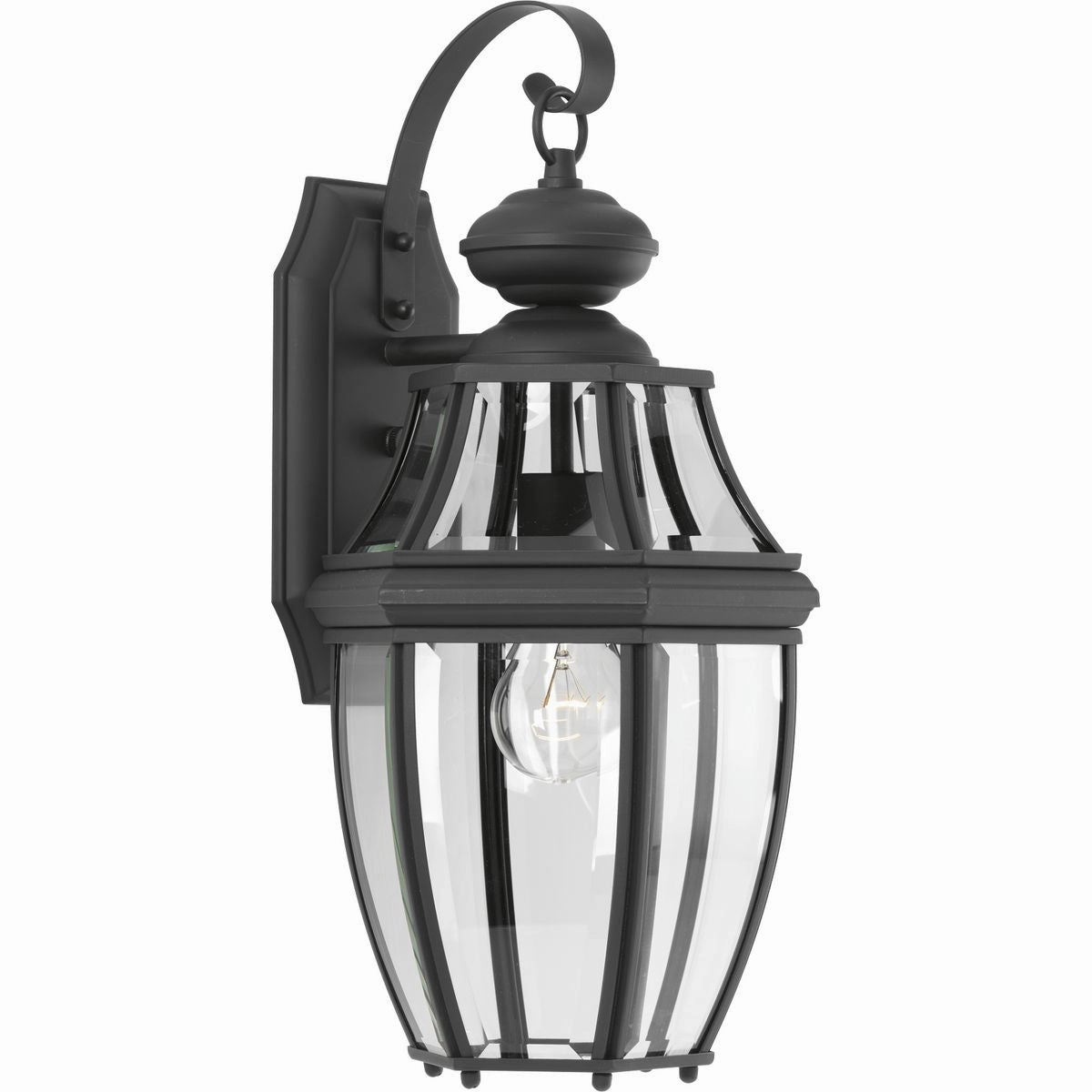 New Haven One Light Wall Lantern Black