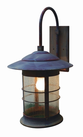 Newport One Light Wall Mount Raw CopperOutdoor wall sconces with motion sensor