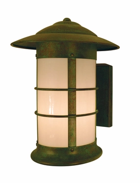 Newport One Light Wall Mount Verdigris PatinaOutdoor wall sconces with motion sensor