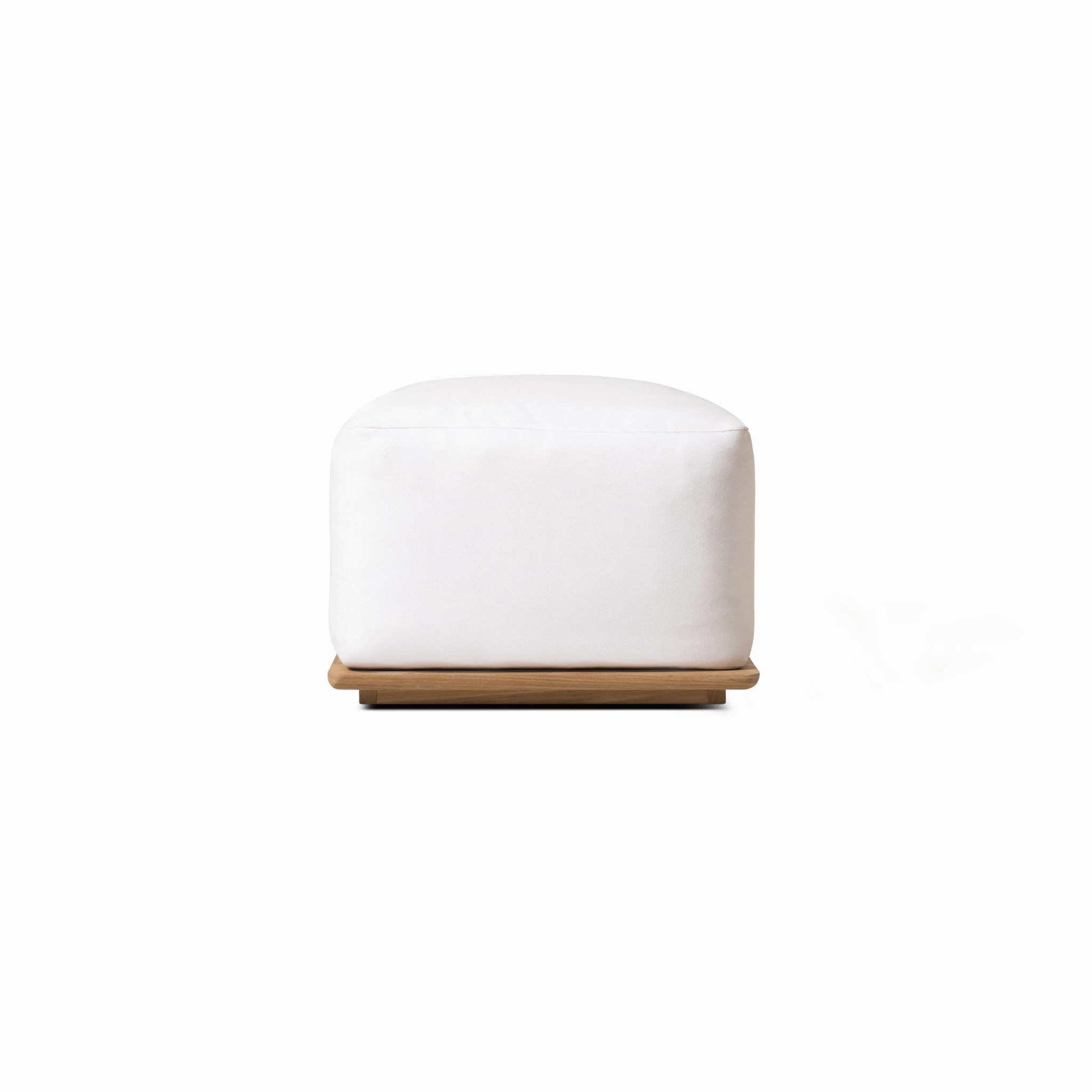 Newport Teak Ottomanoutdoor ottoman footstool