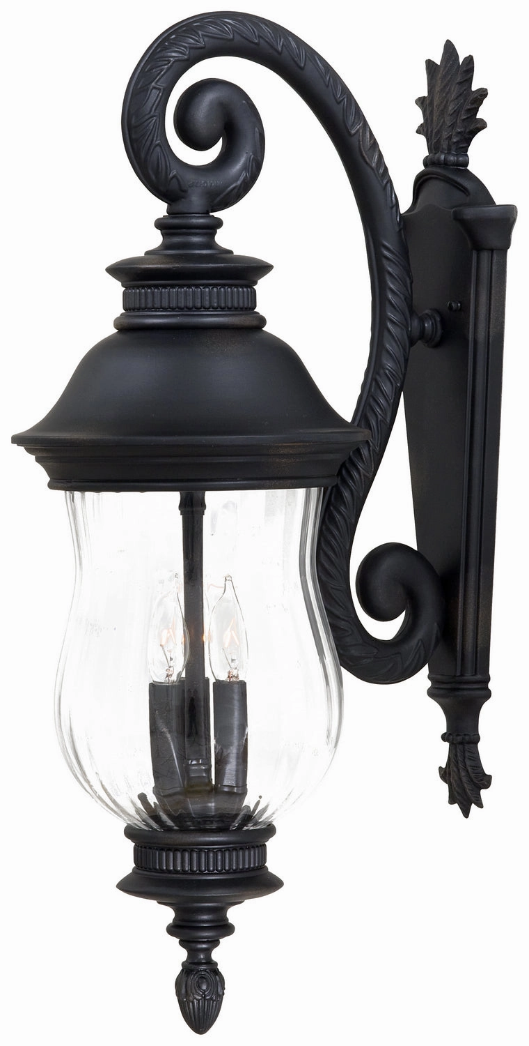 Newport Three Light Outdoor Wall Mount HeritageOutdoor wall sconces with motion sensor
