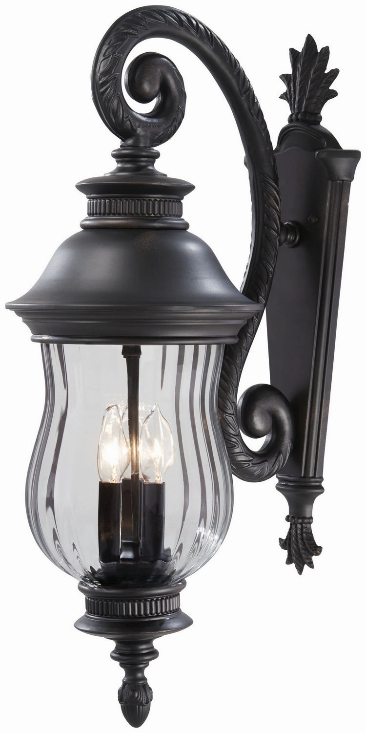 Newport Three Light Outdoor Wall Mount Heritage