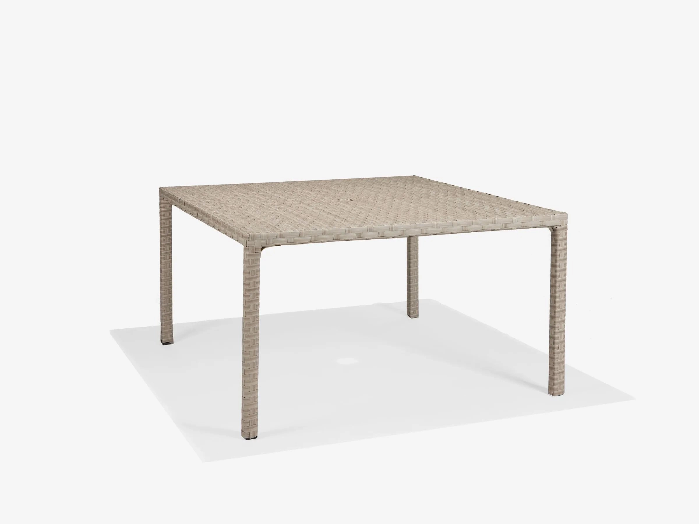 Nexus 48" Square Dining Table with Holeoutdoor patio dining furniture set