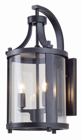Niagara Outdoor Two Light Outdoor Wall Sconce Hammered Black w/Clear GlassOutdoor wall sconces with motion sensor