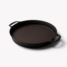 No.16 Double-Handled Cast Iron Skillet space-saving outdoor cooking solutions