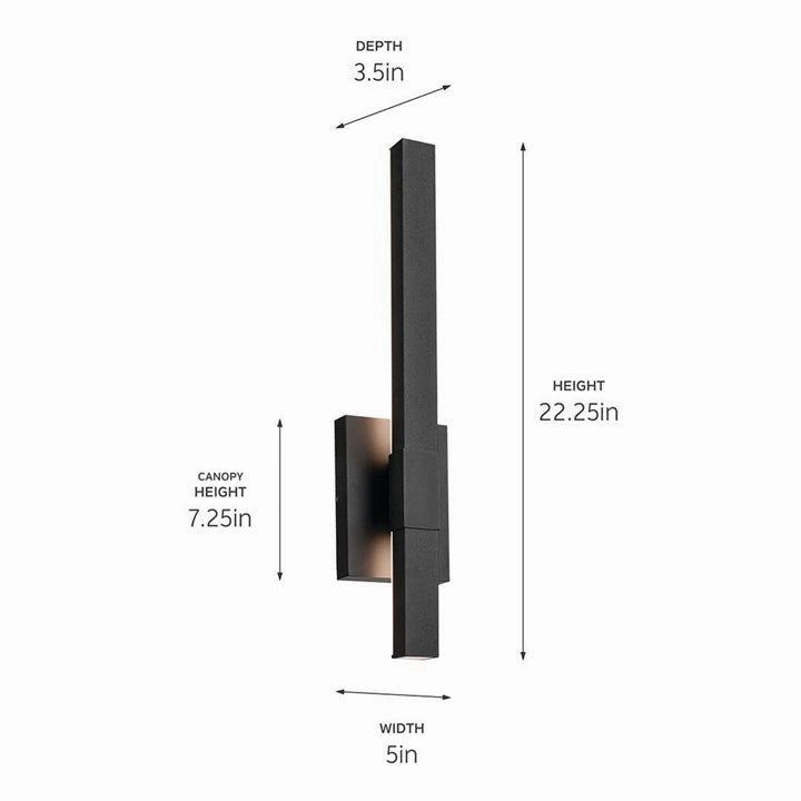Nocar 22.25" LED Outdoor Wall Light