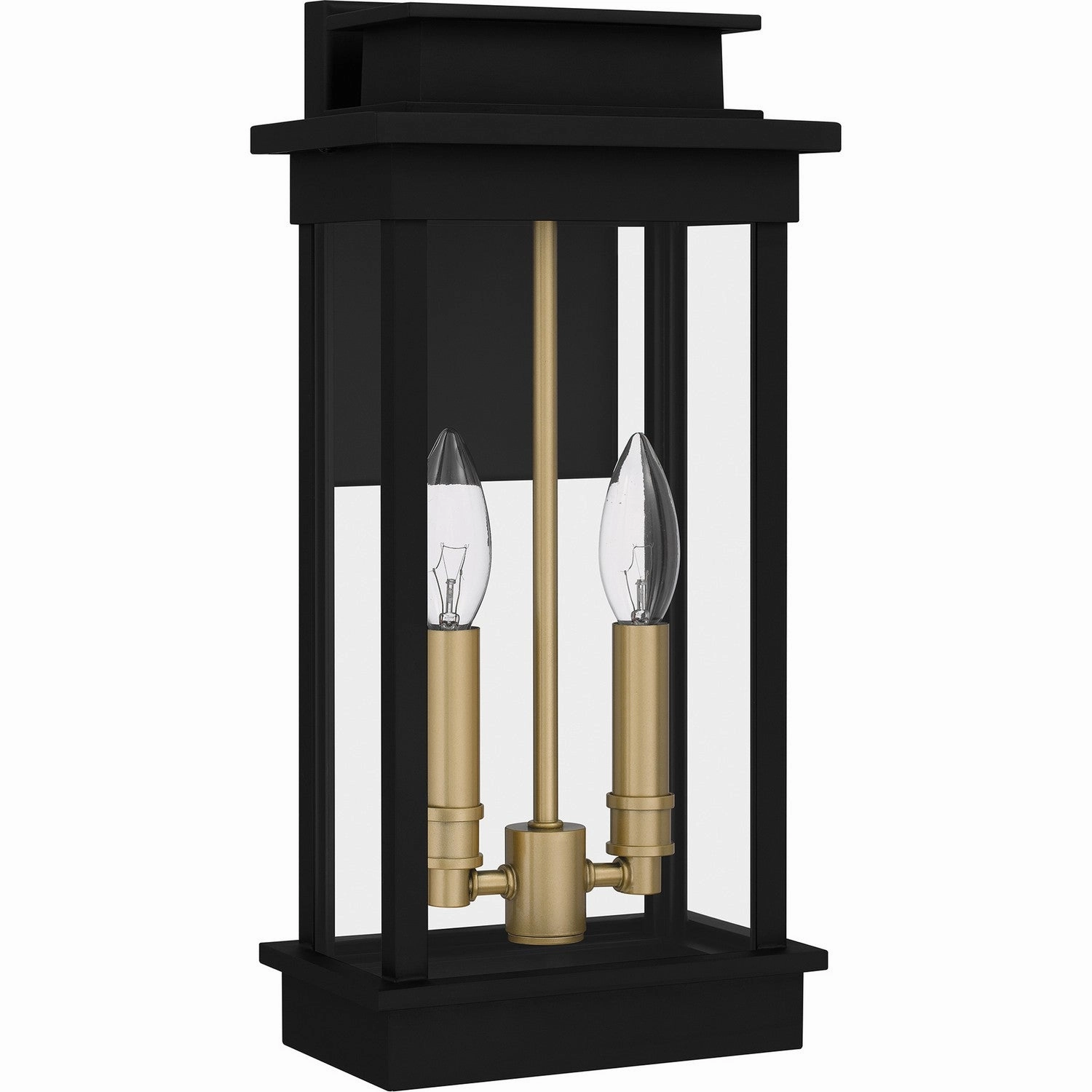 Noelle Two Light Outdoor Wall Mount Matte Black