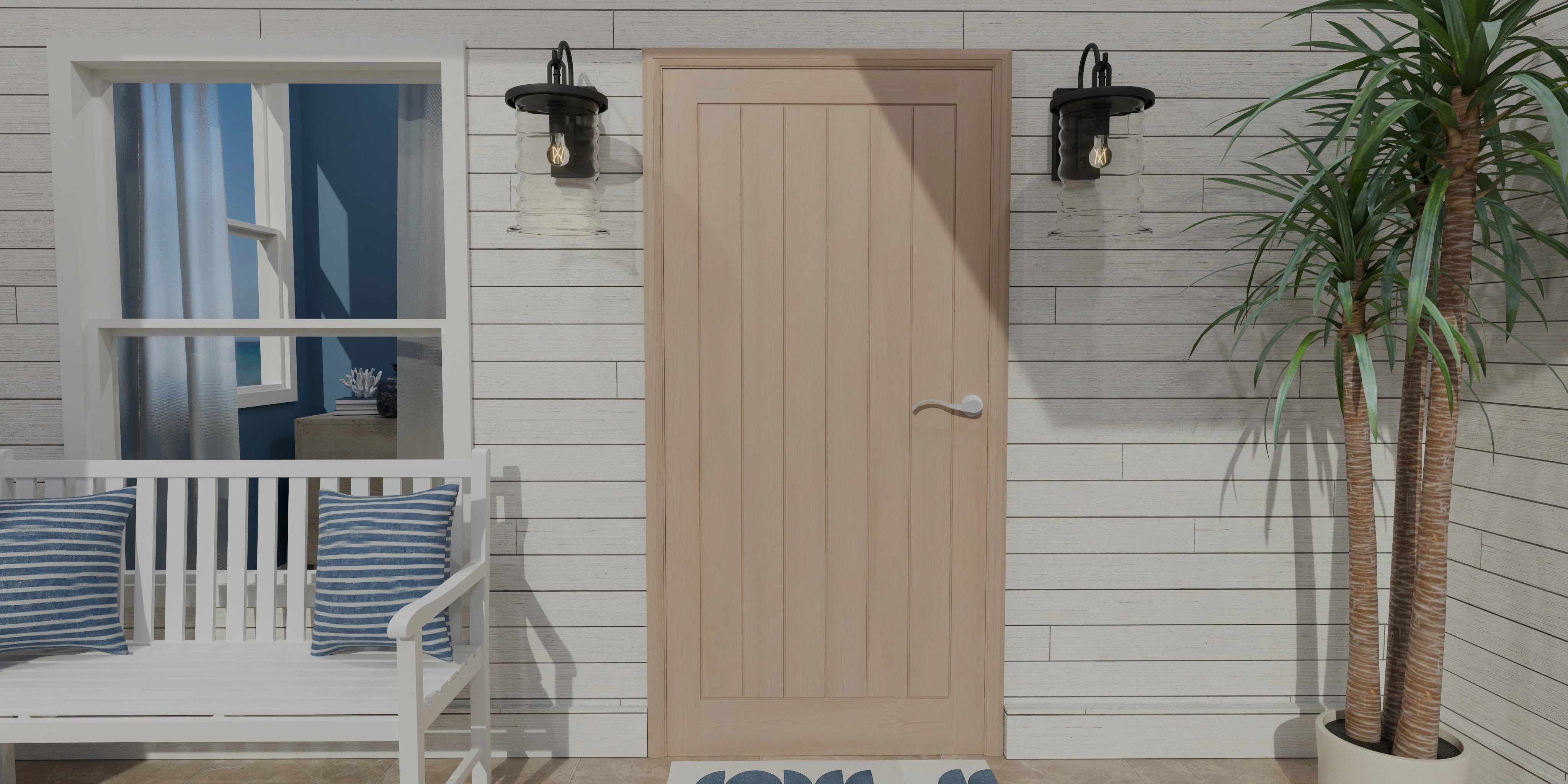 Noland One Light Outdoor Wall Mount Matte Black