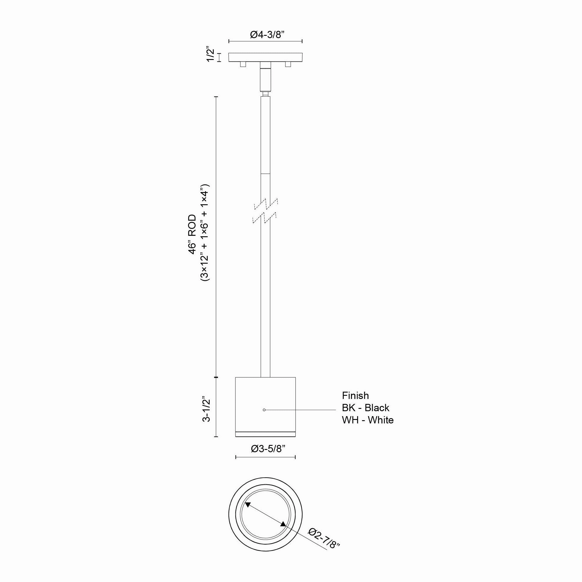 Nordic 3" (3" Dia.) LED Exterior Pendant