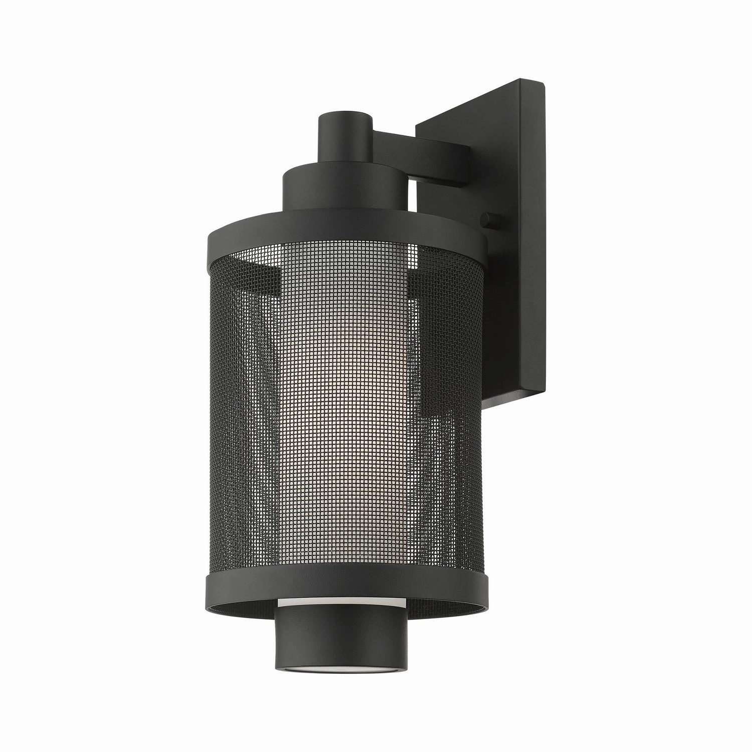Nottingham One Light Outdoor Wall Lantern Textured Black