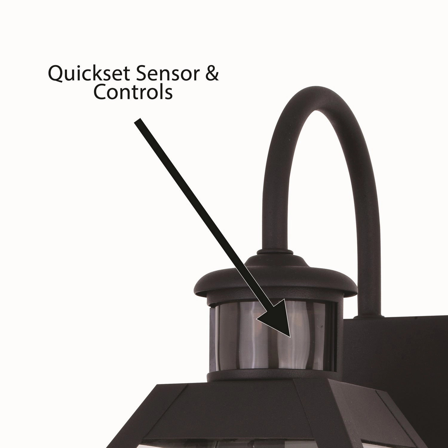 Nottingham Two Light Outdoor Motion Sensor Wall Light Textured Black