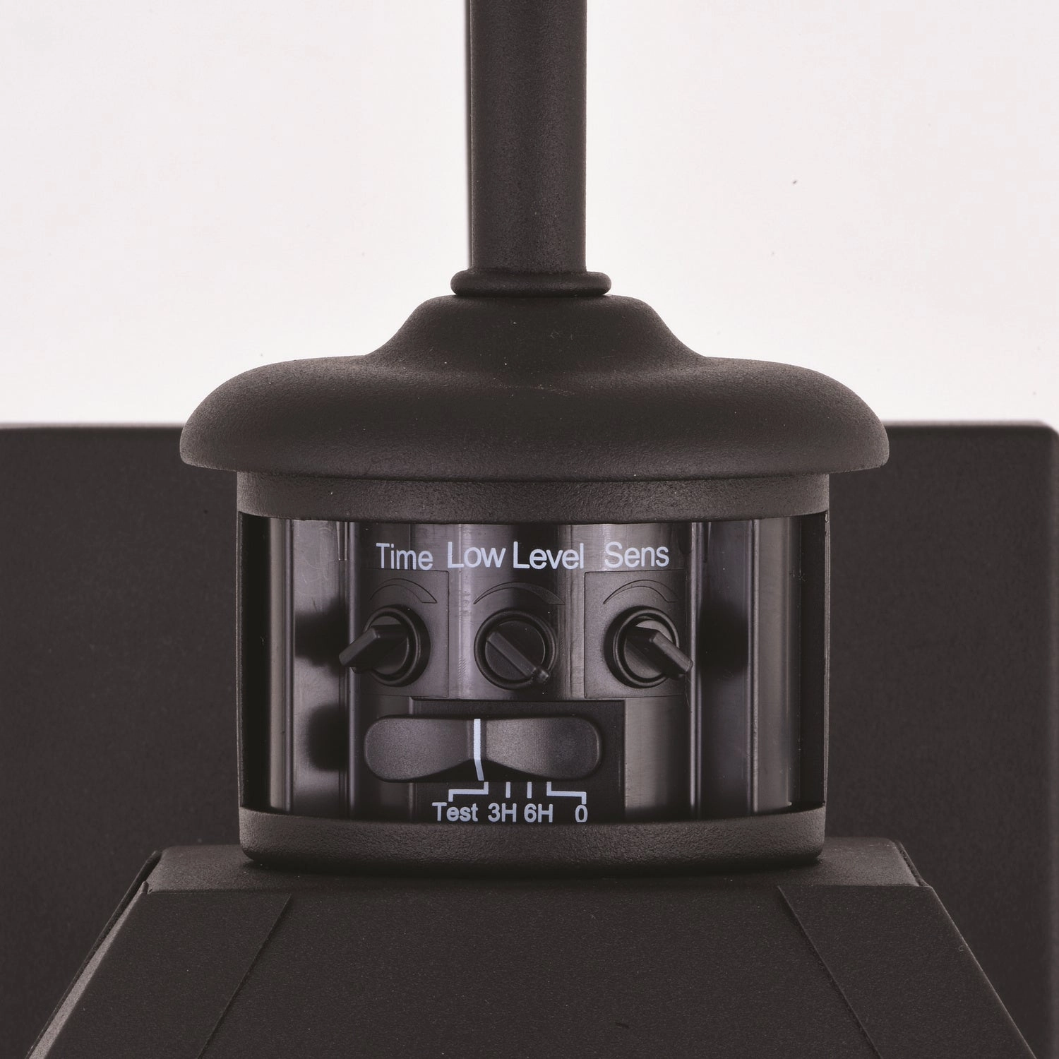 Nottingham Two Light Outdoor Motion Sensor Wall Light Textured Black