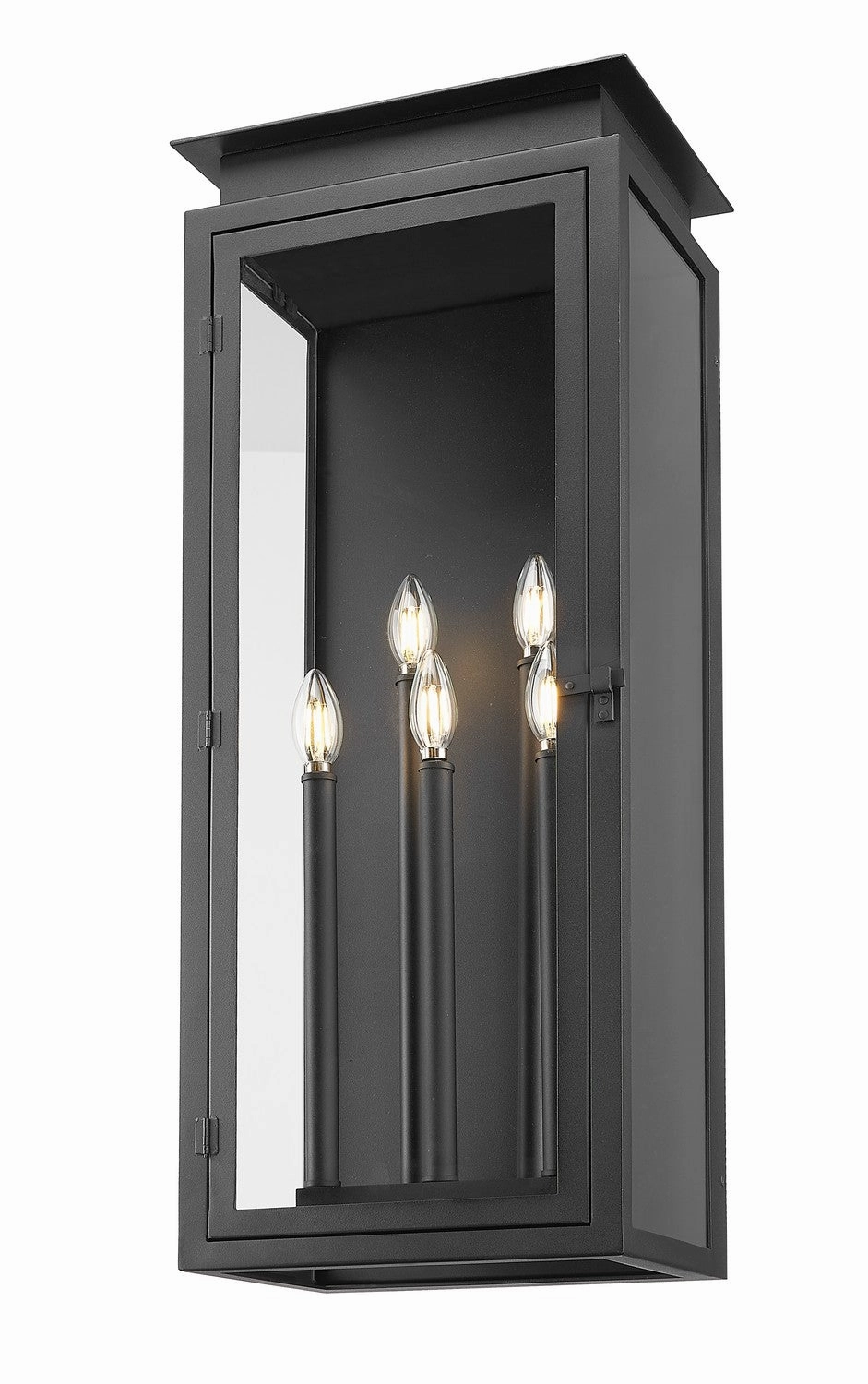 Nova Five Light Outdoor Wall Light Black