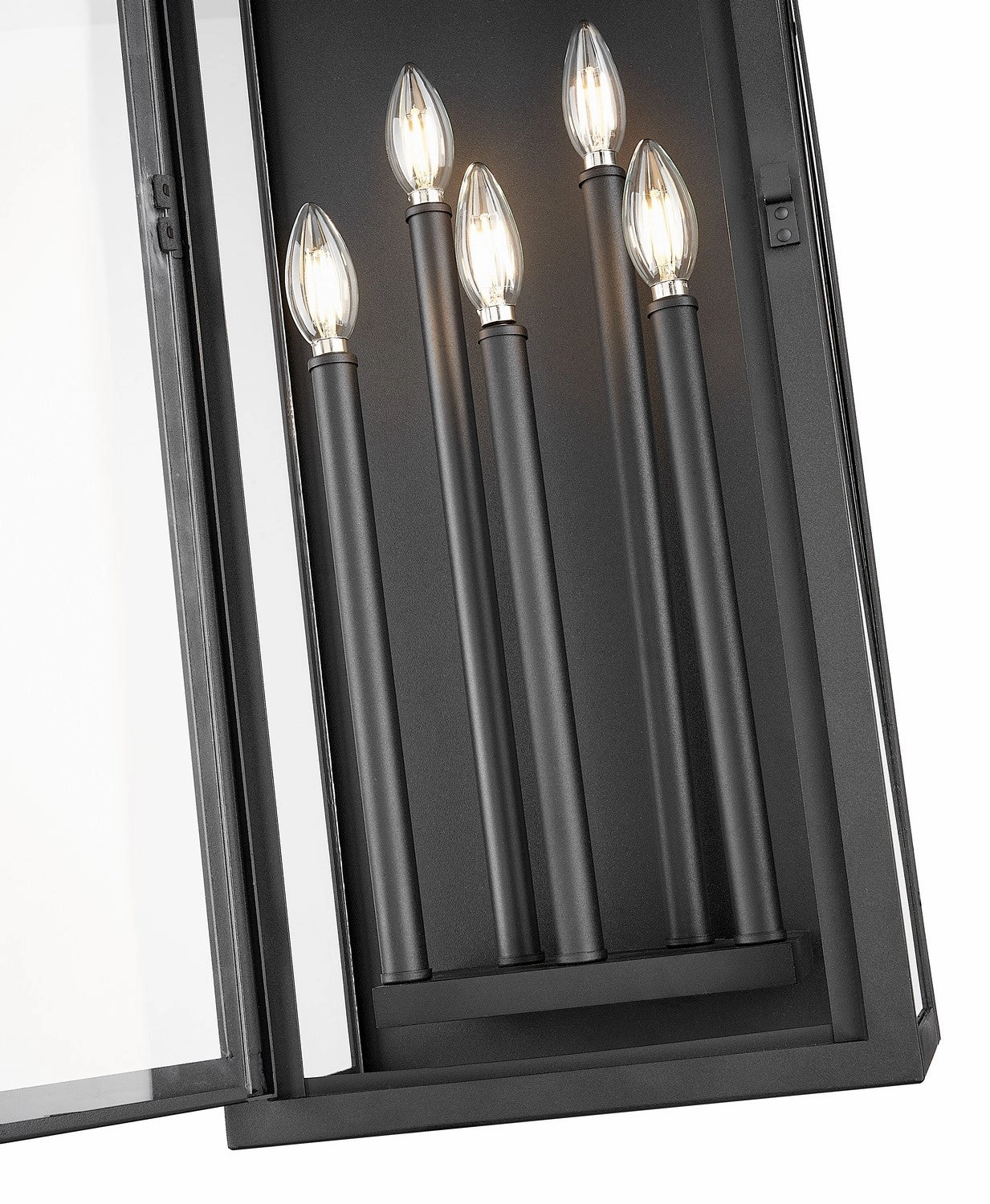 Nova Five Light Outdoor Wall Light Black