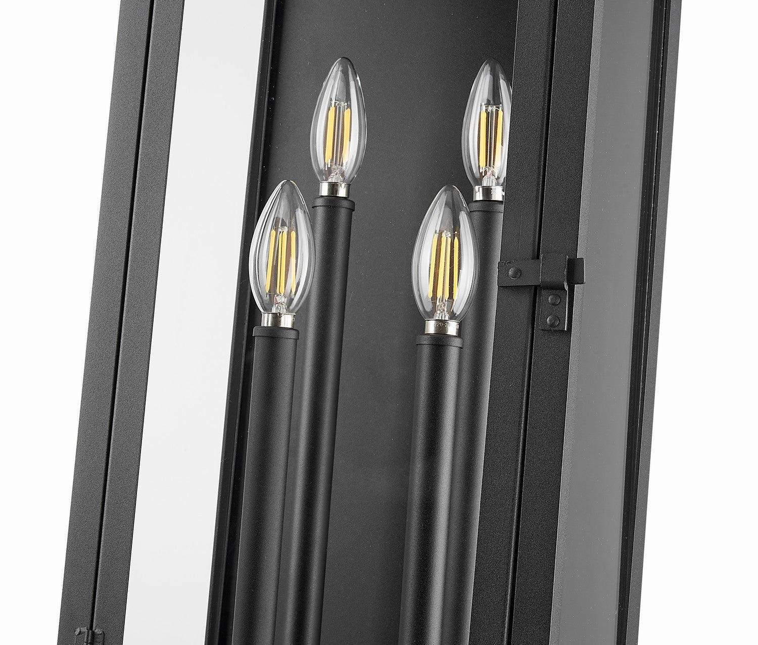 Nova Four Light Outdoor Wall Light Black