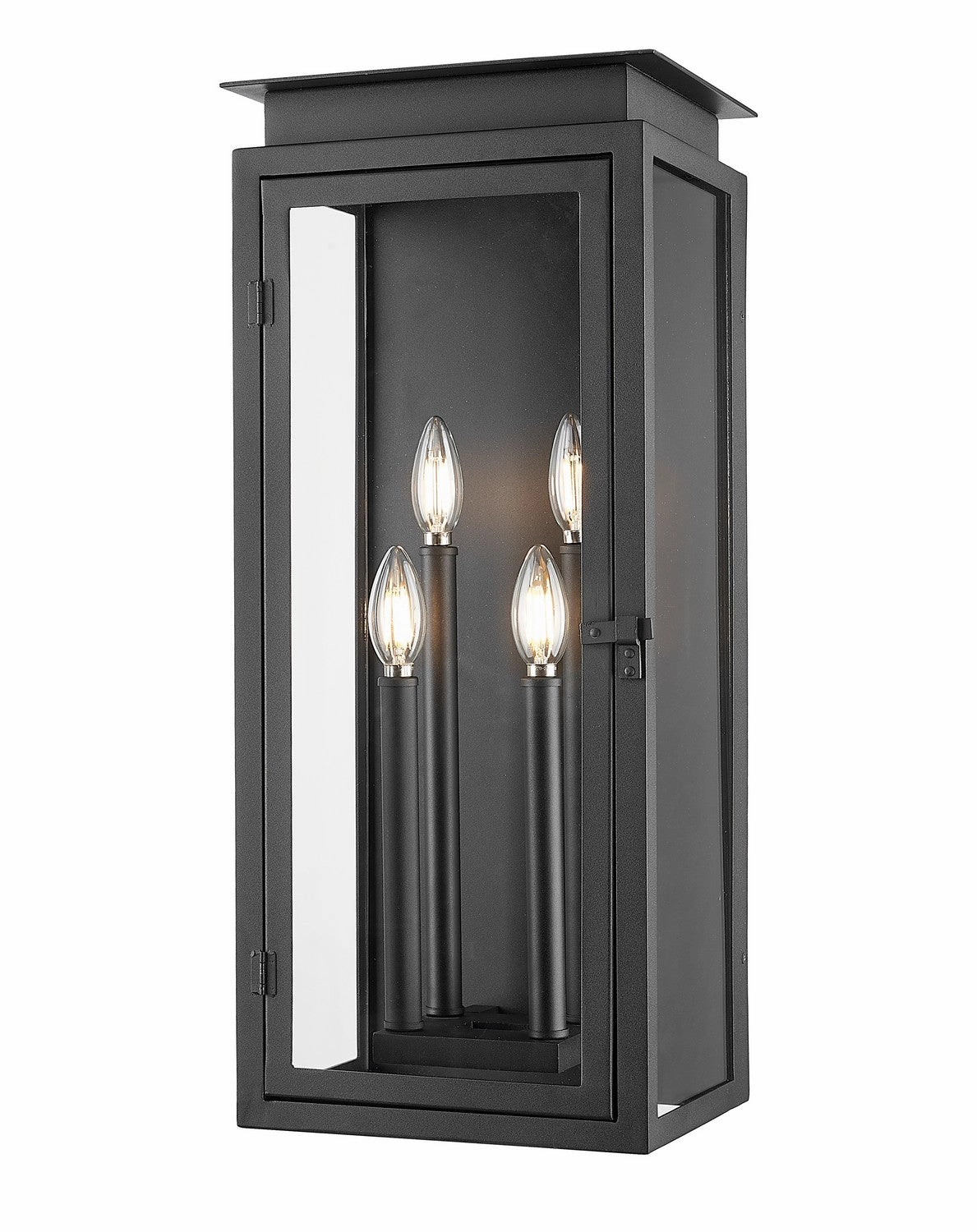 Nova Four Light Outdoor Wall Light BlackOutdoor wall sconces with motion sensor