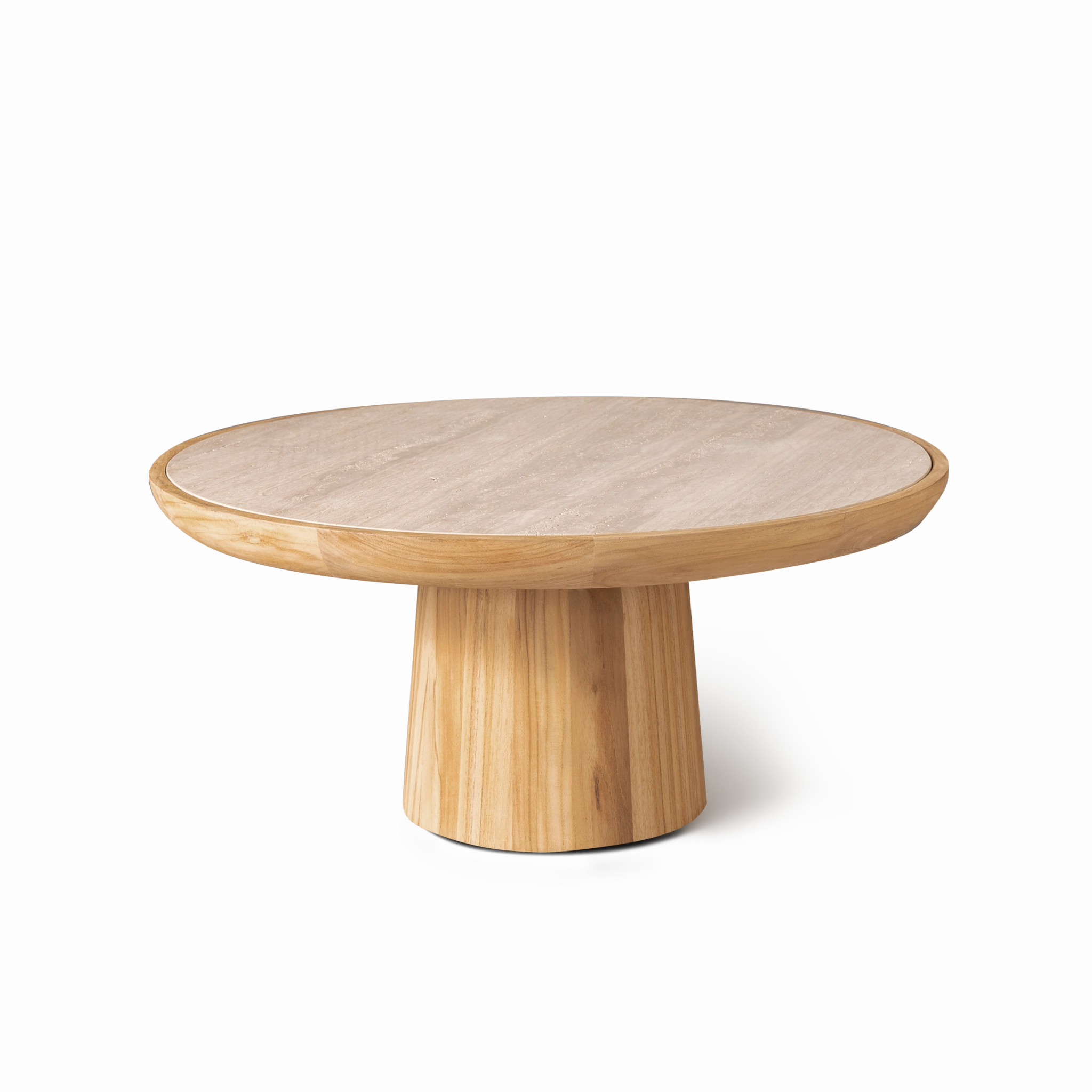 Nova Teak Round Coffee Table 30"outdoor coffee table for patio or lounge