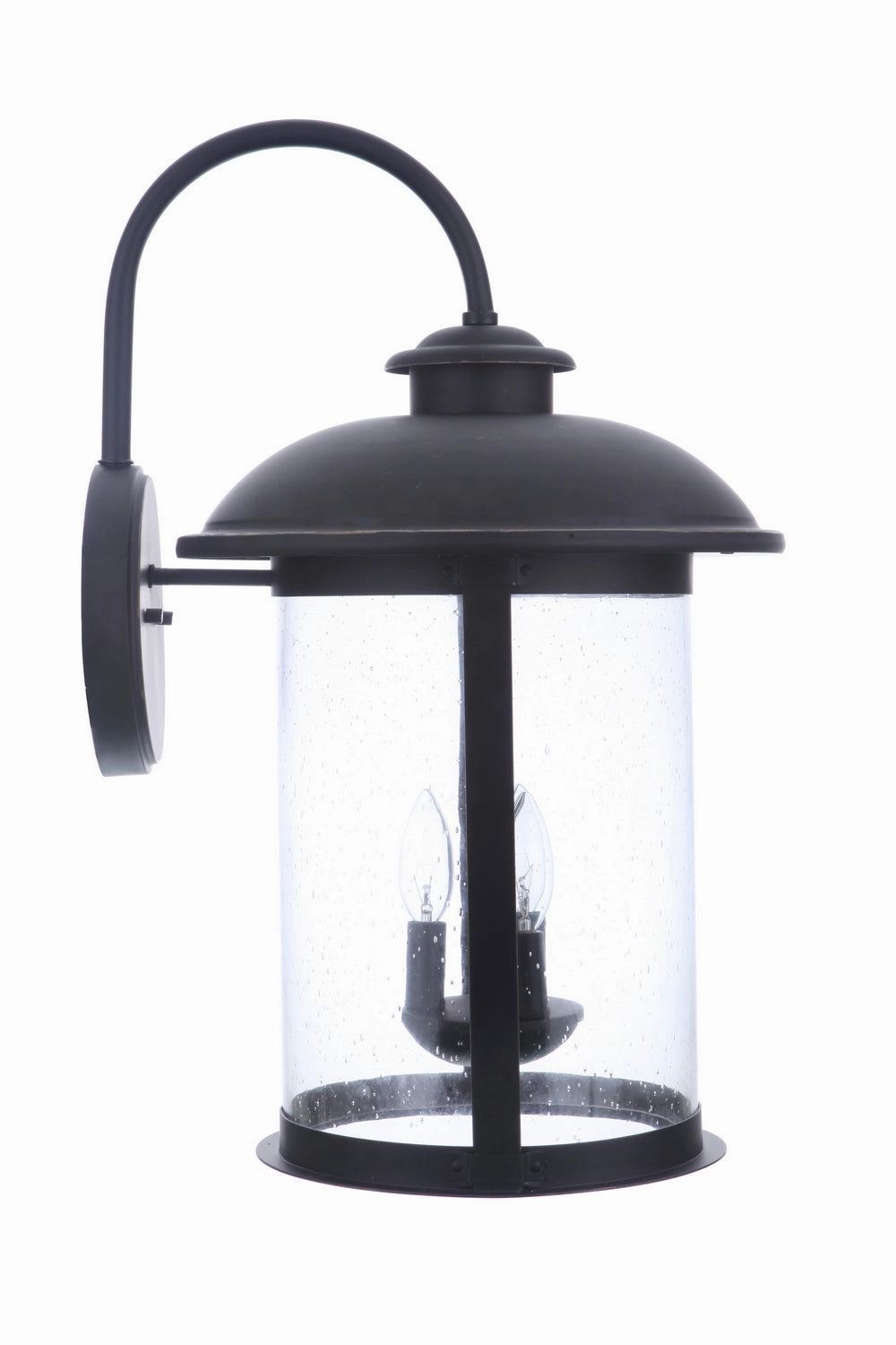 O'Fallon Three Light Outdoor Wall Mount Dark Bronze Gilded