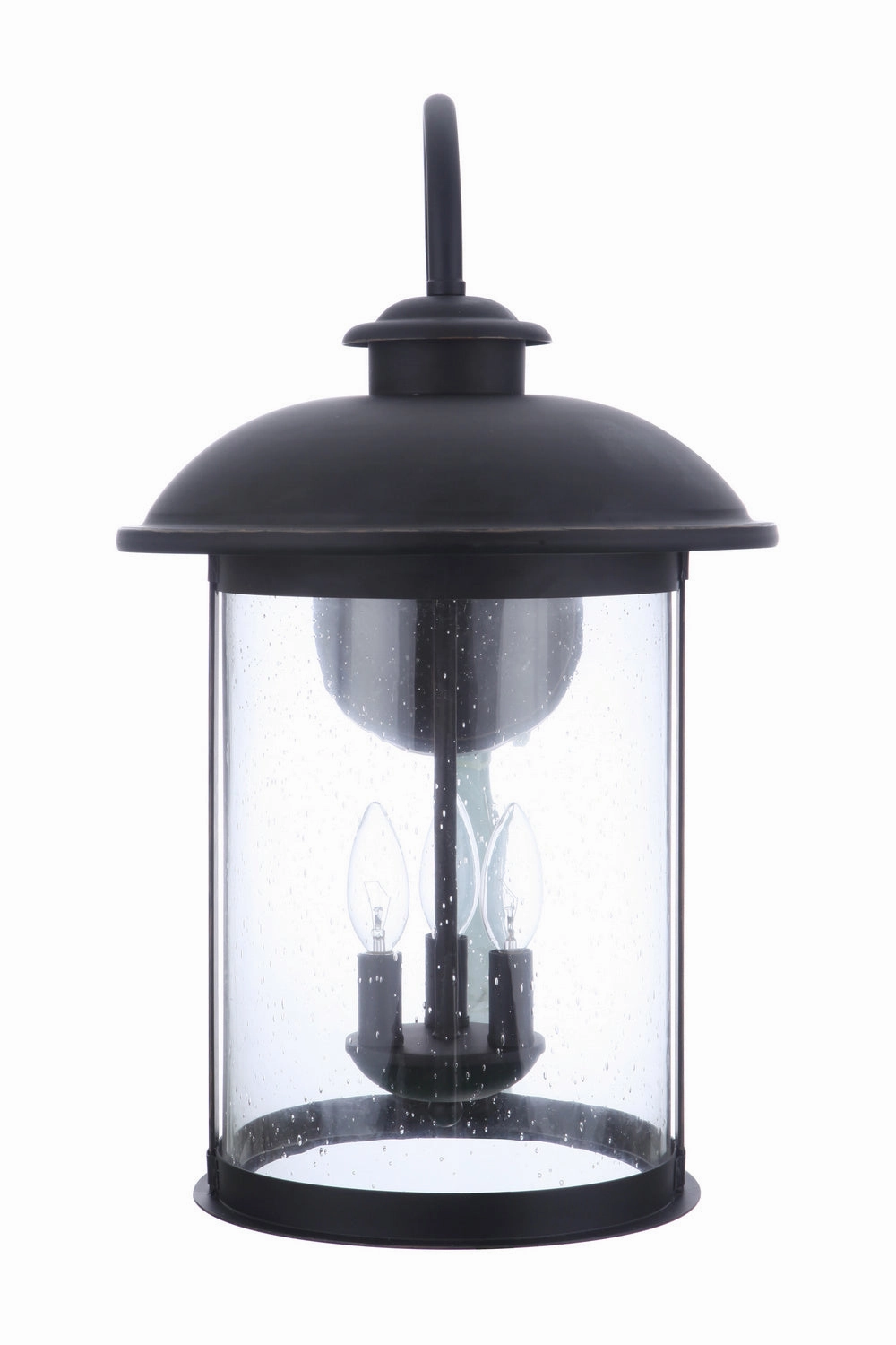 O'Fallon Three Light Outdoor Wall Mount Dark Bronze Gilded