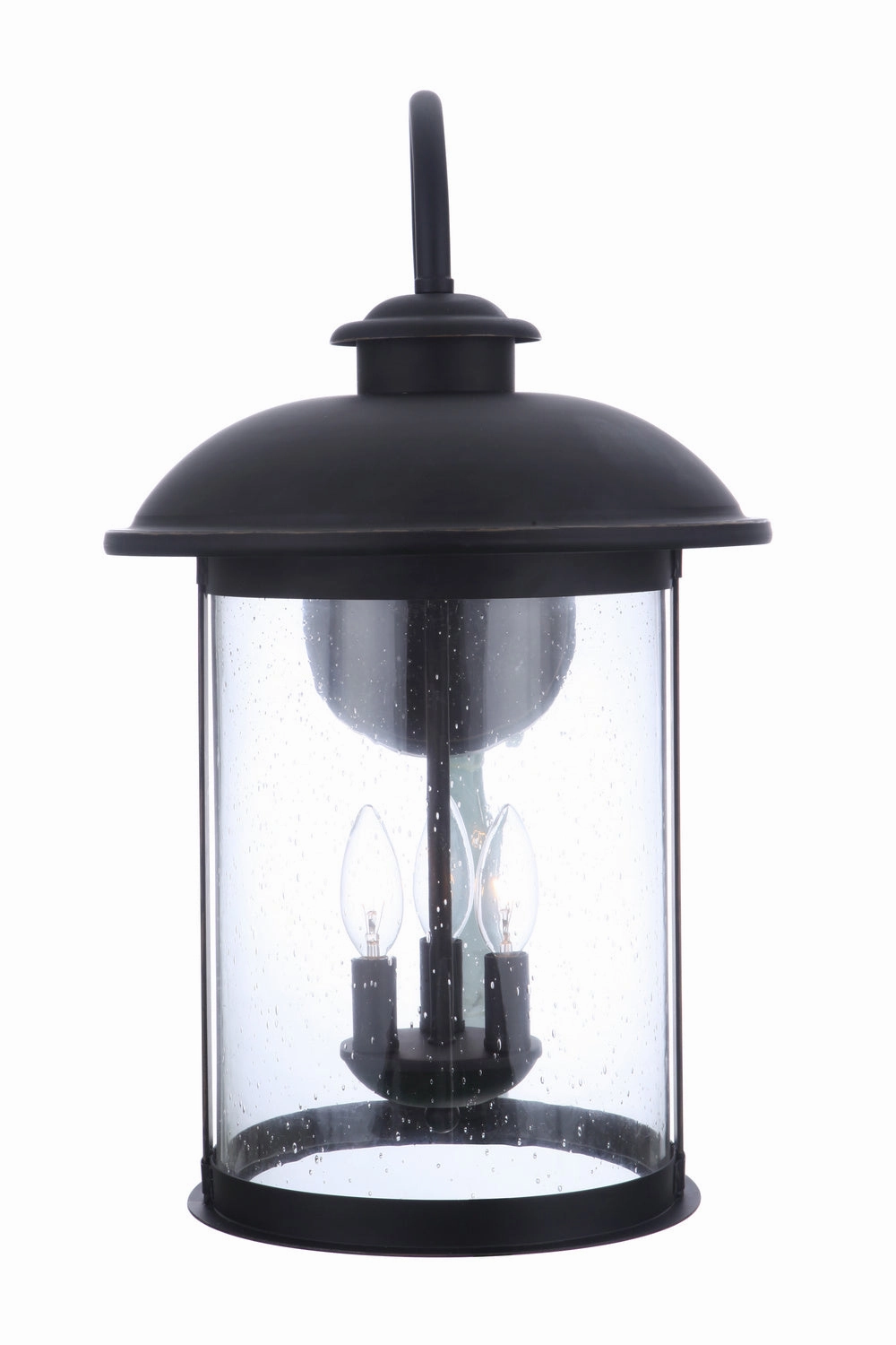 O'Fallon Three Light Outdoor Wall Mount Dark Bronze Gilded