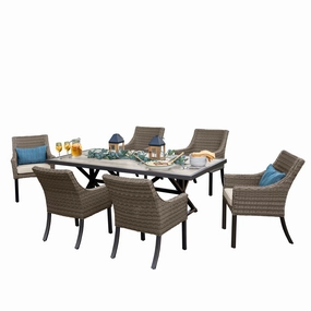 Oak Grove 7 Piece Dining Setwaterproof wicker balcony furniture