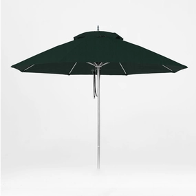 Oca 9' Octagon Outdoor Umbrella - Dark Grey/Brushed Aluminumoutdoor patio furniture set