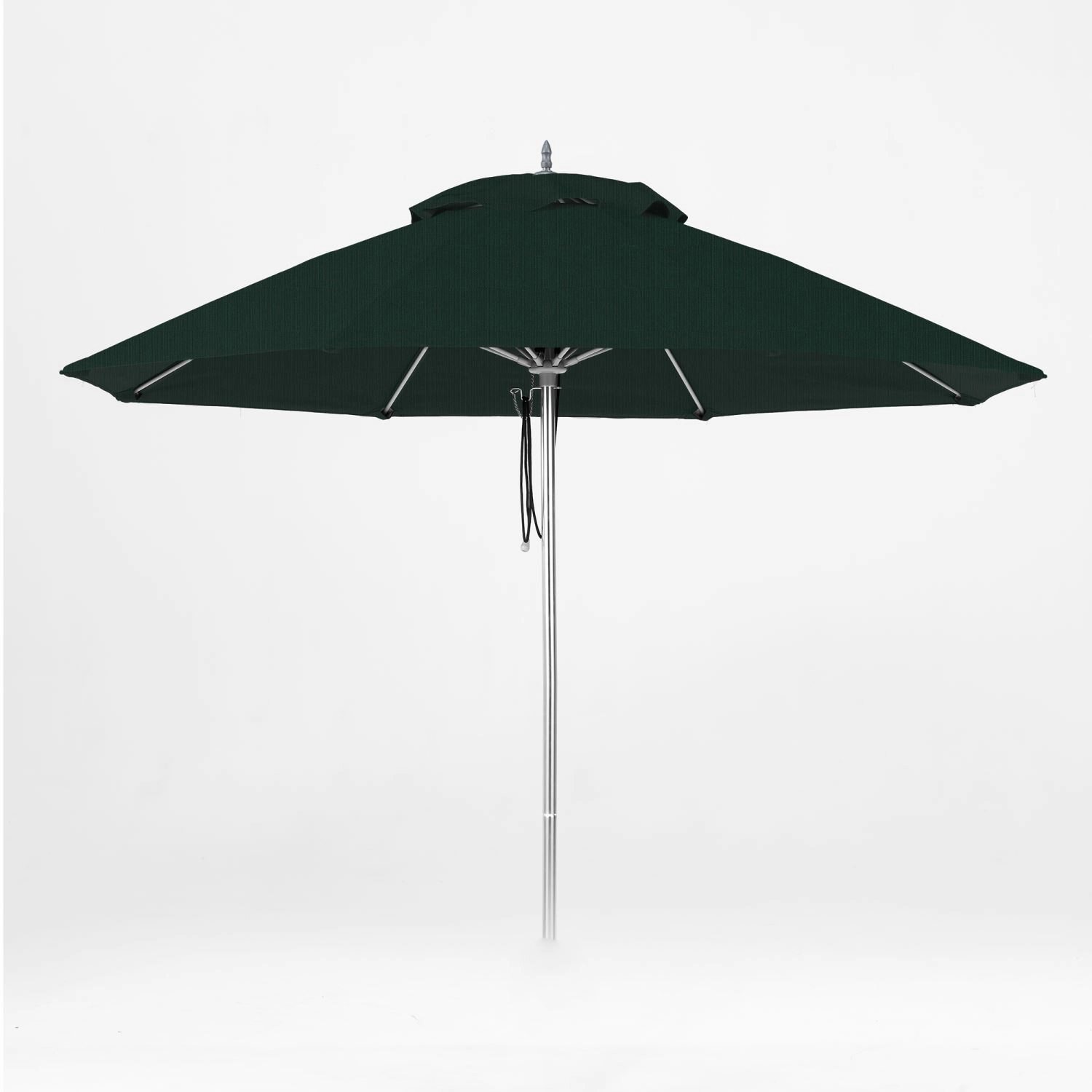 Oca 9' Octagon Outdoor Umbrella - Dark Grey/Brushed Aluminumoutdoor patio furniture set