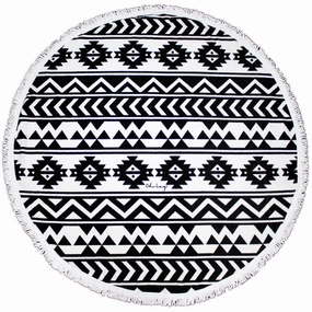Oh Lay Vidorra Round Towel Black Save Today Only Shop the Best Deals