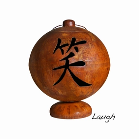 Ohio Flame Fire Globe "Live, Laugh, Love"portable outdoor fire pit with lid