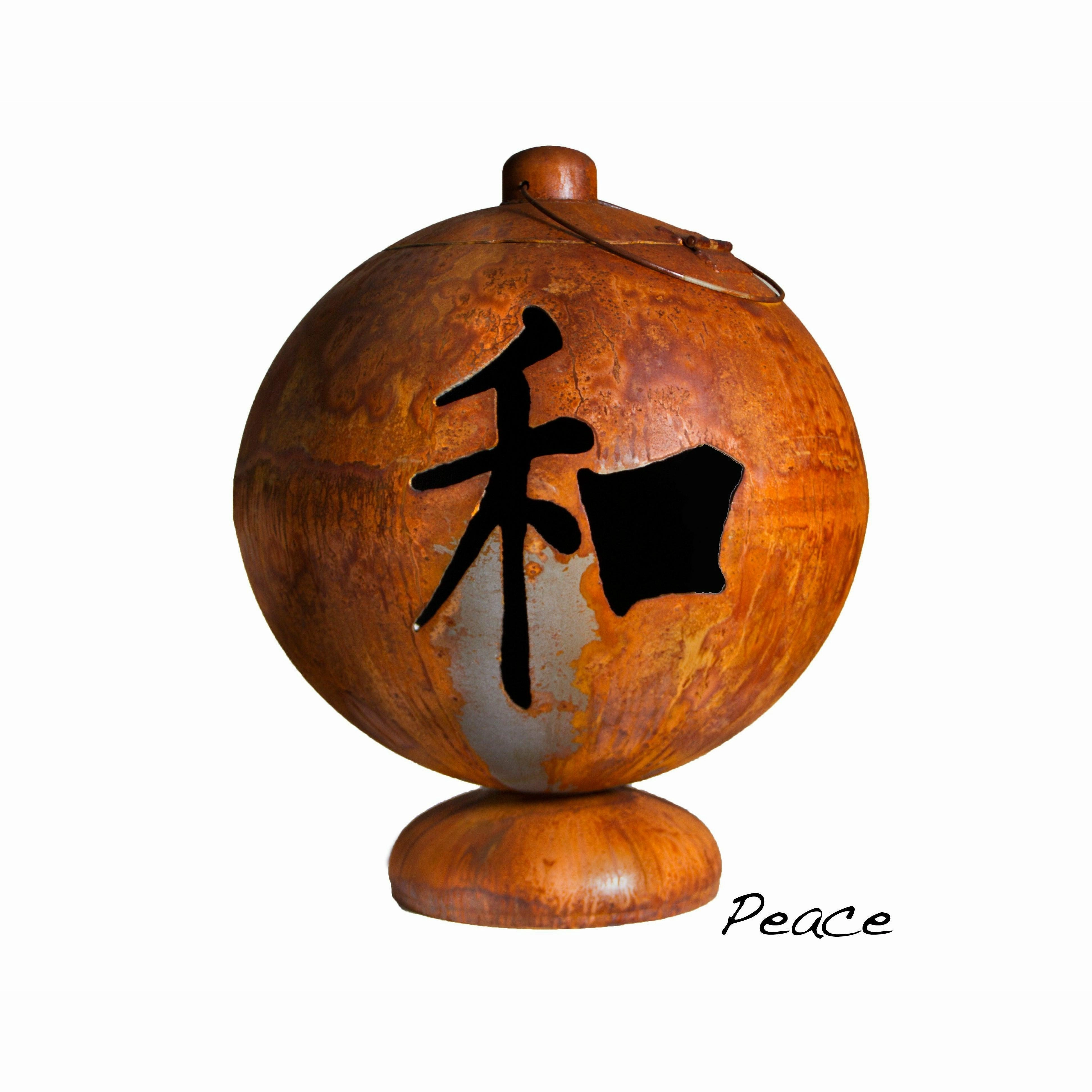 Ohio Flame Fire Globe "Peace, Happiness, Tranquility"
